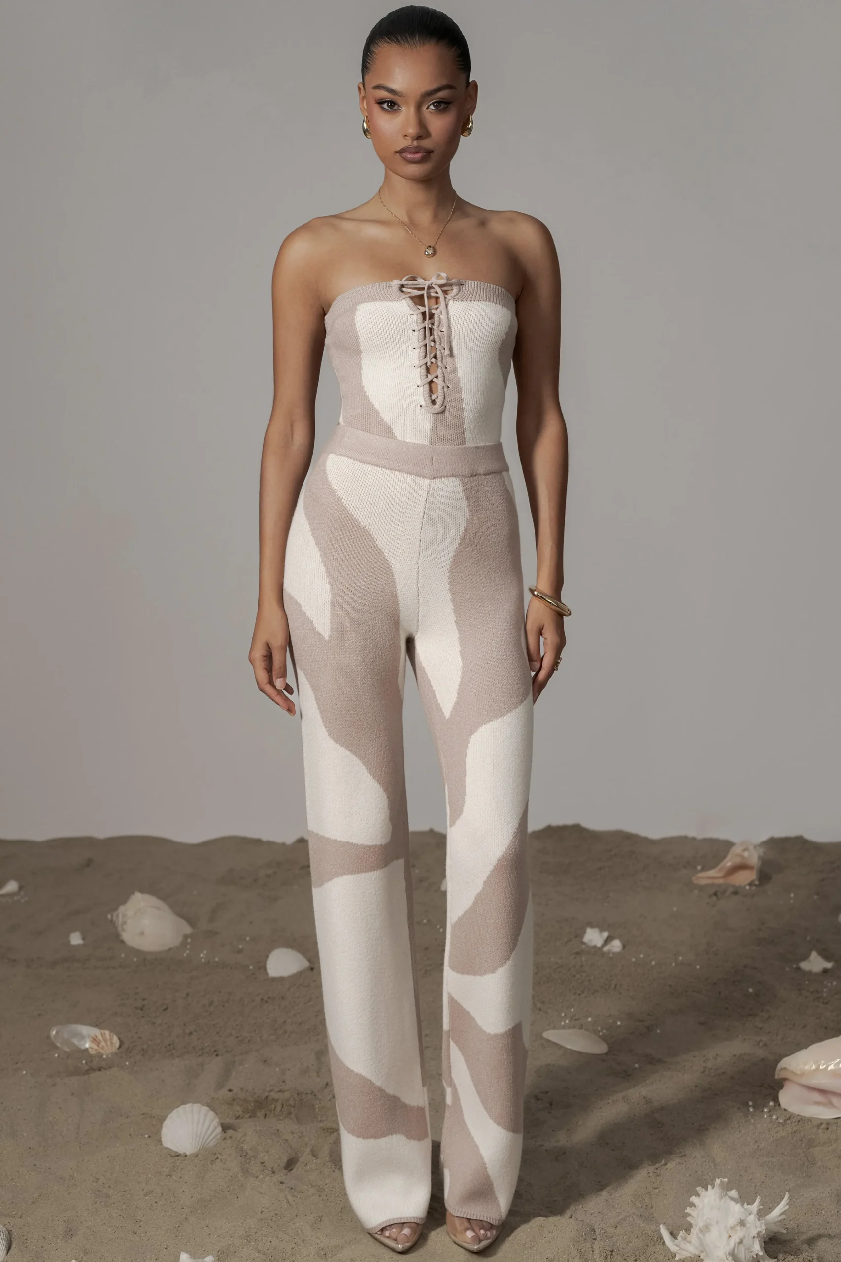 beige_abstract_tiarra_pan_4.webp JLUXLABEL Beige Abstract Tiarra Pants