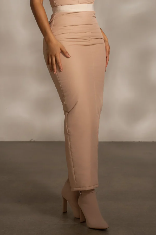 JLUXLABEL Beige Addyson Skirt Set