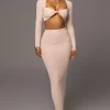 JLUXLABEL Beige All About You Skirt Set