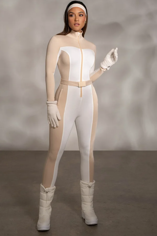 JLUXLABEL Beige Arctic Rush Ski Suit