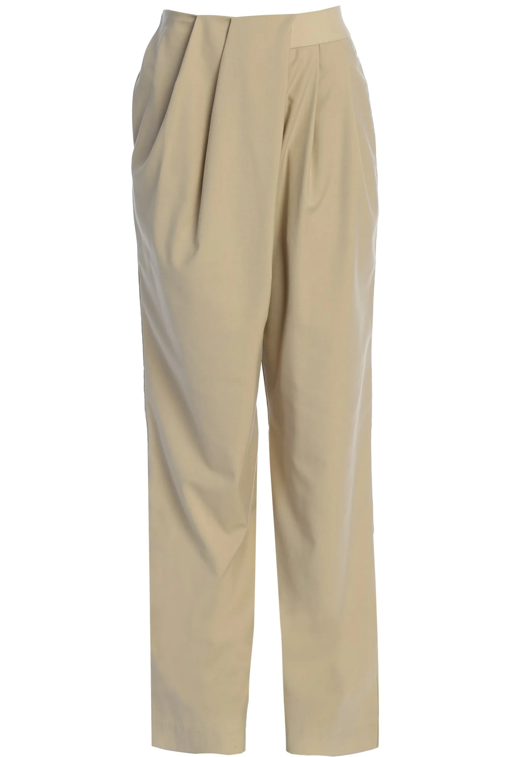 beige_asymmetrical_draped_0.webp JLUXLABEL Beige Asymmetrical Draped Trousers