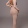 JLUXLABEL Beige Autumn Knit Maxi Dress