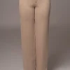 JLUXLABEL Beige Back In Business Knit Trousers