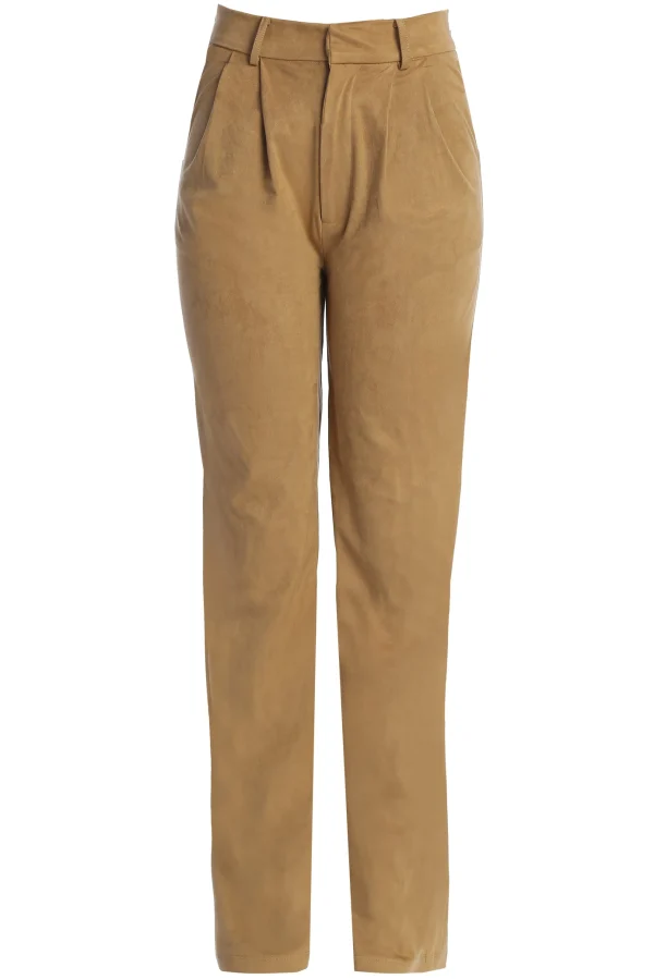 JLUXLABEL Beige Classic High Rise Trousers