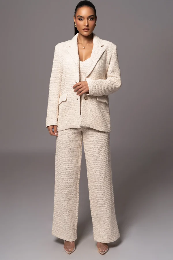 JLUXLABEL Beige Francine Pants
