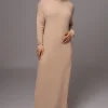 JLUXLABEL Beige Hartley Knit Maxi Dress