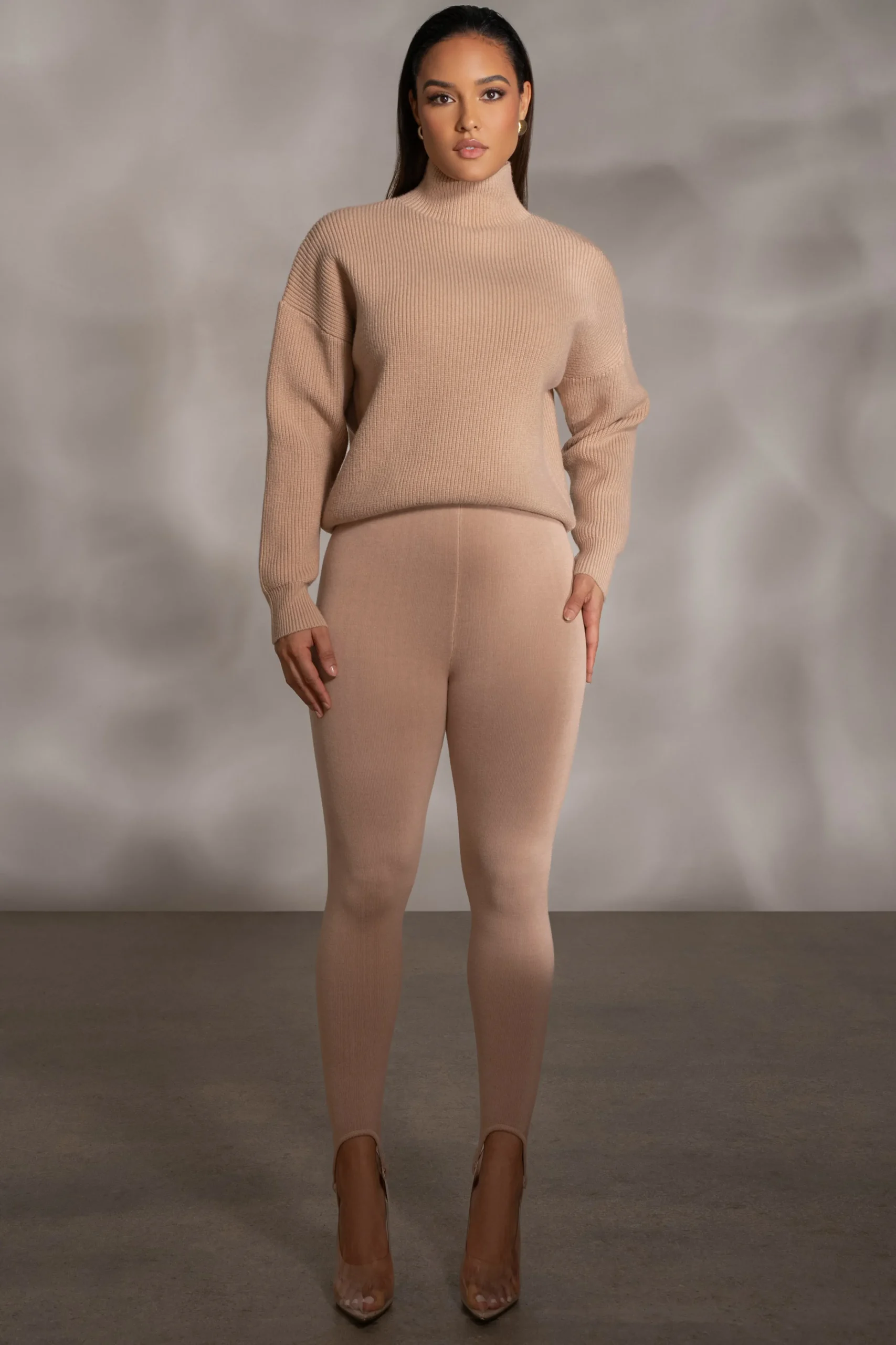 beige_jenni_turtleneck_sw_3.webp JLUXLABEL Beige Jenni Turtleneck Sweater Top