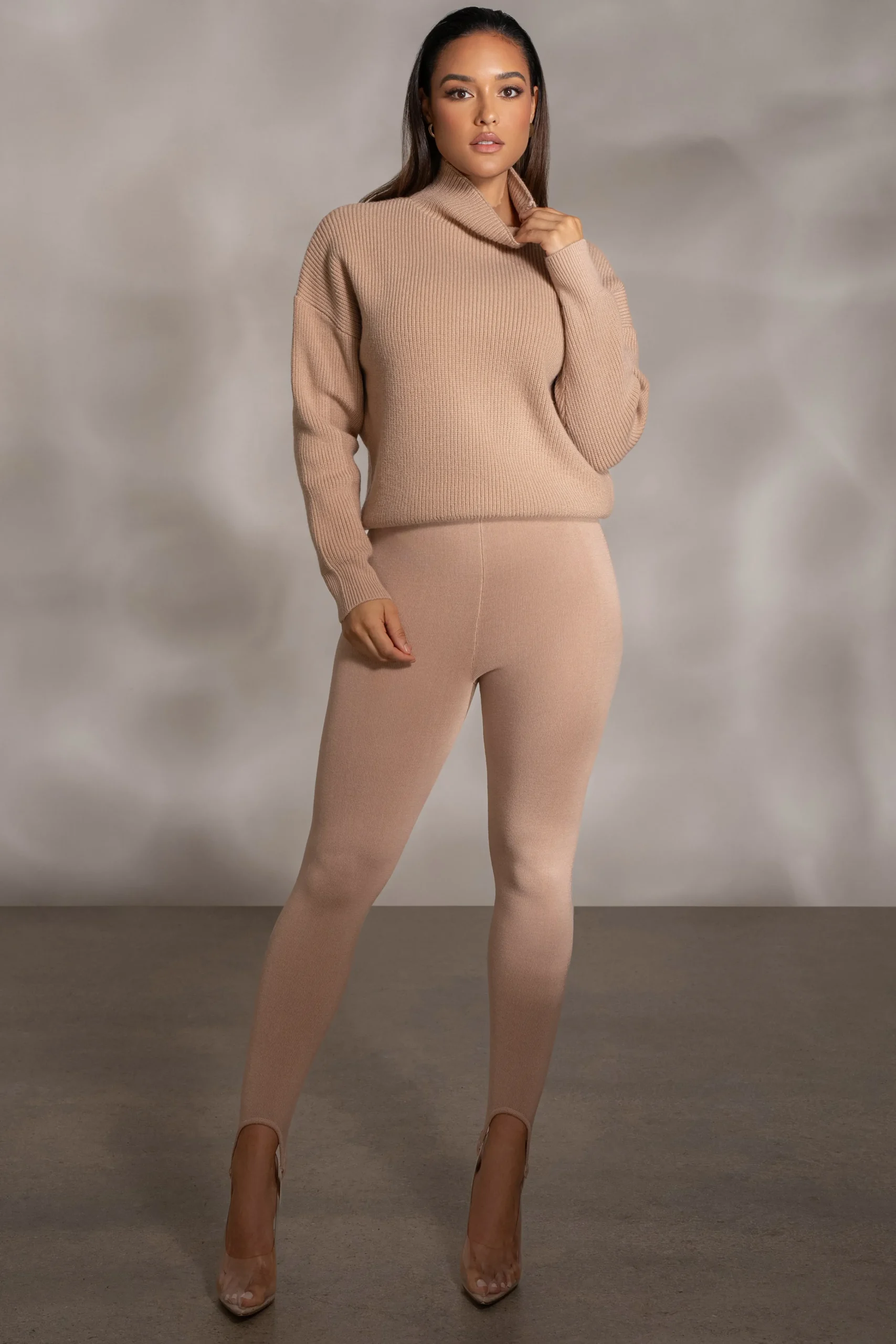 beige_jenni_turtleneck_sw_6.webp JLUXLABEL Beige Jenni Turtleneck Sweater Top