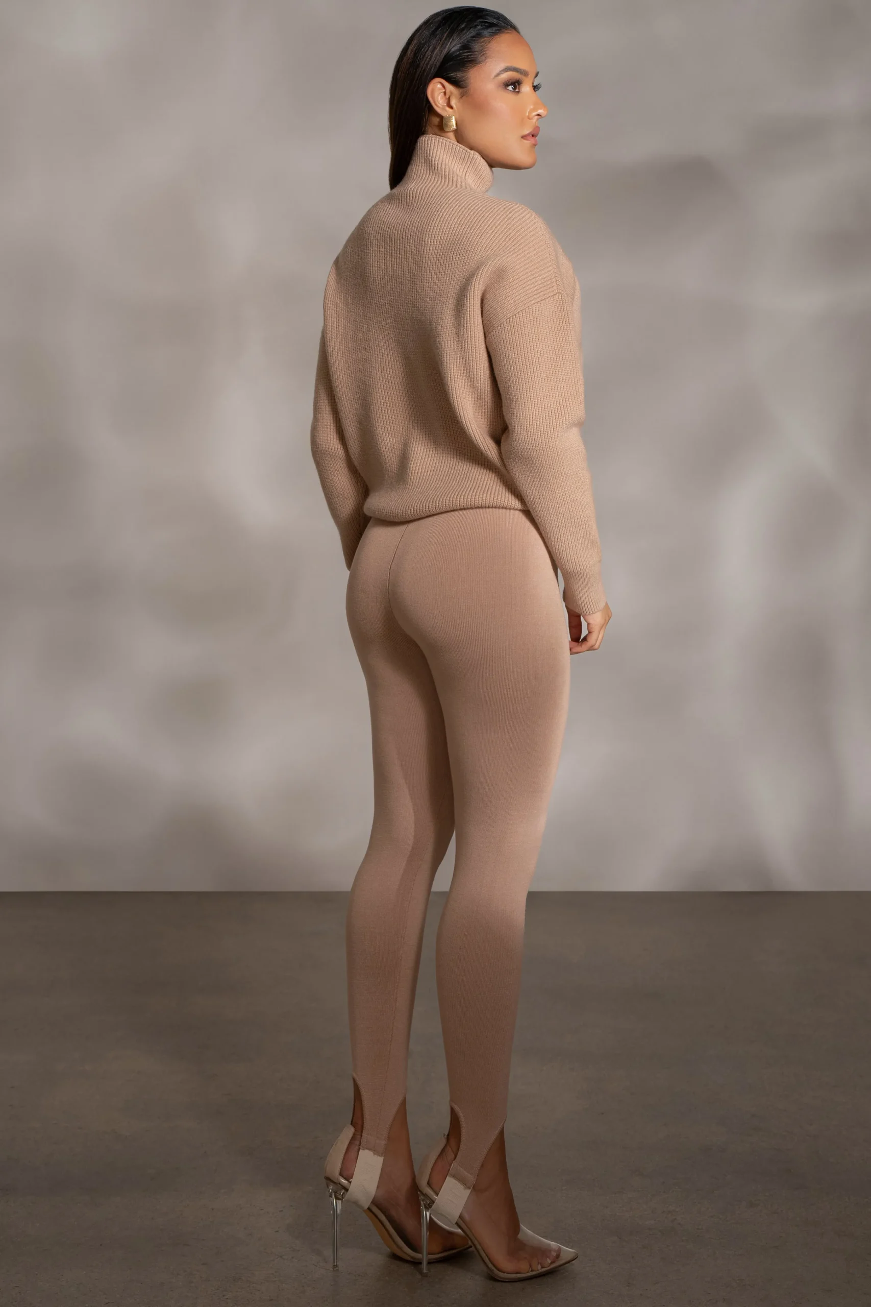 beige_jenni_turtleneck_sw_9.webp JLUXLABEL Beige Jenni Turtleneck Sweater Top