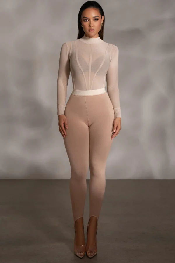 JLUXLABEL Beige Marlow Leggings