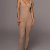 JLUXLABEL Beige Nina Mesh Pants
