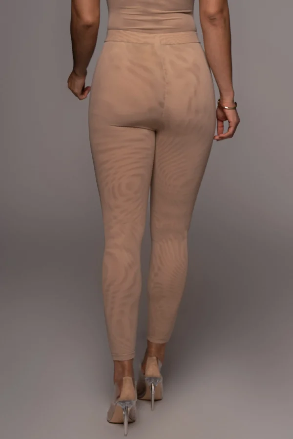 JLUXLABEL Beige Nina Mesh Pants