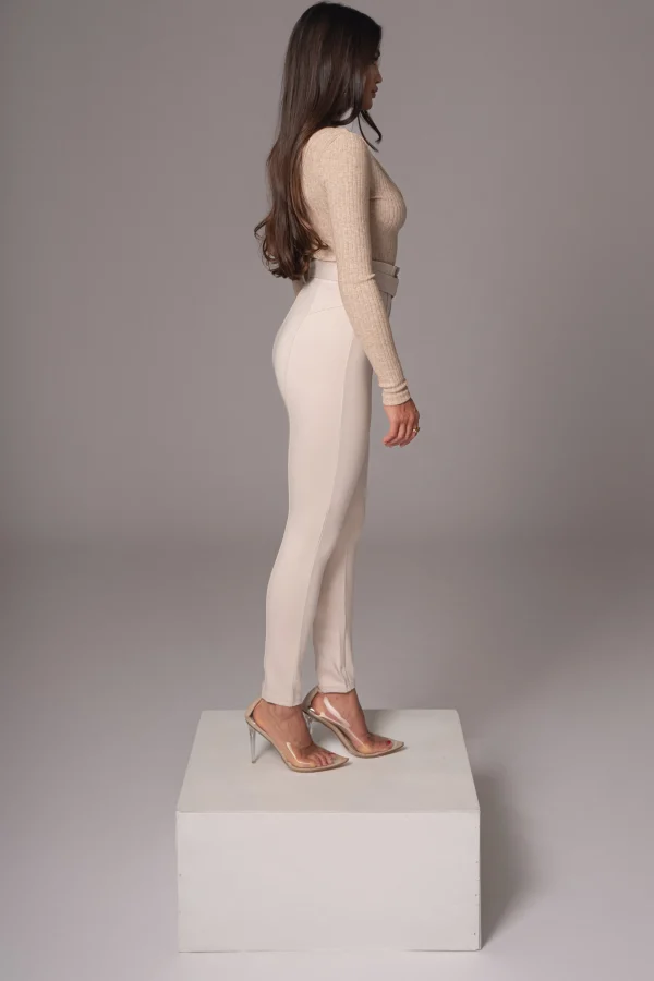 JLUXLABEL Beige Pegasus Chain Bodysuit