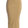 JLUXLABEL Beige Phoenix Suede Skirt
