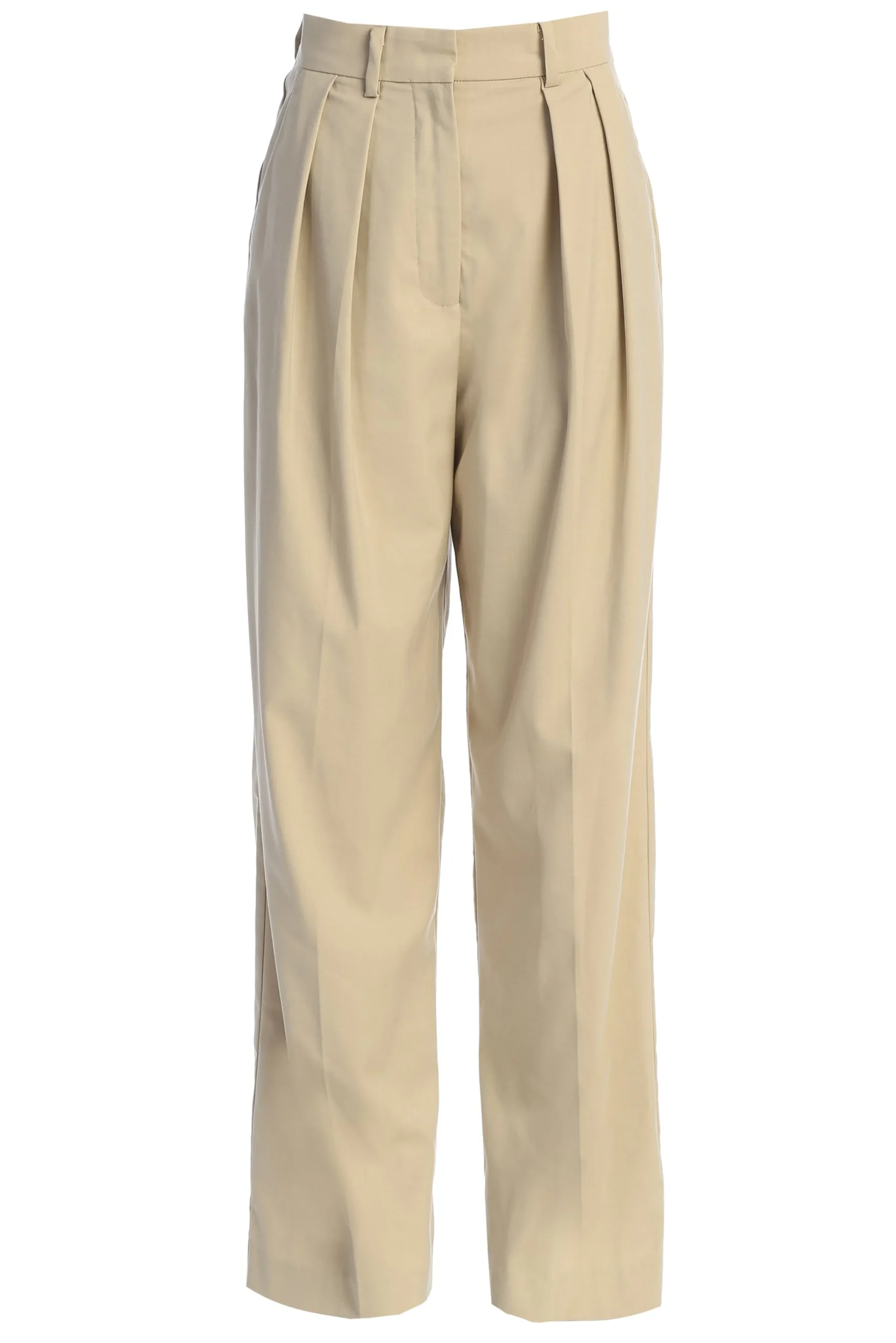 beige_power_hour_high_wai_1.webp JLUXLABEL Beige Power Hour High Waist Trousers