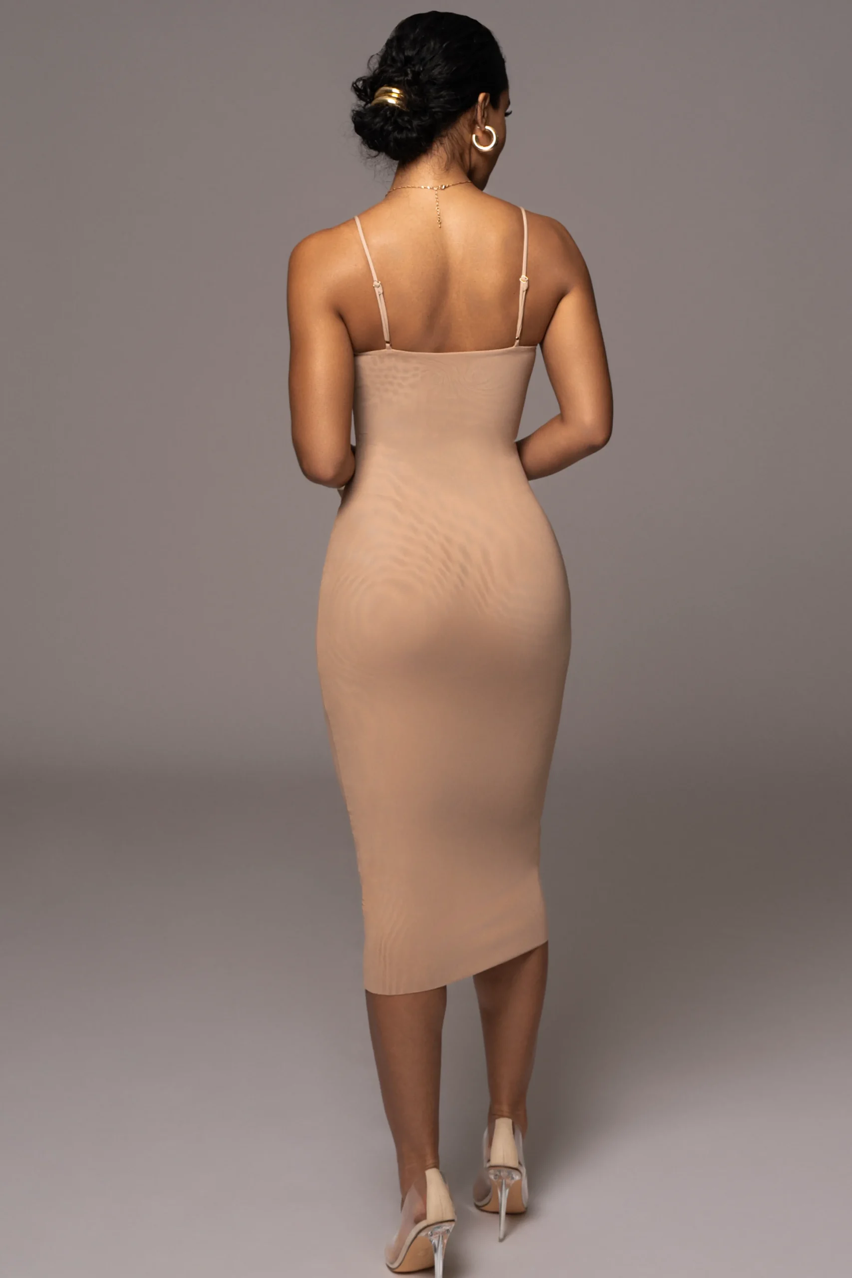 beige_rochelle_mesh_midi__7.webp JLUXLABEL Beige Rochelle Mesh Midi Dress