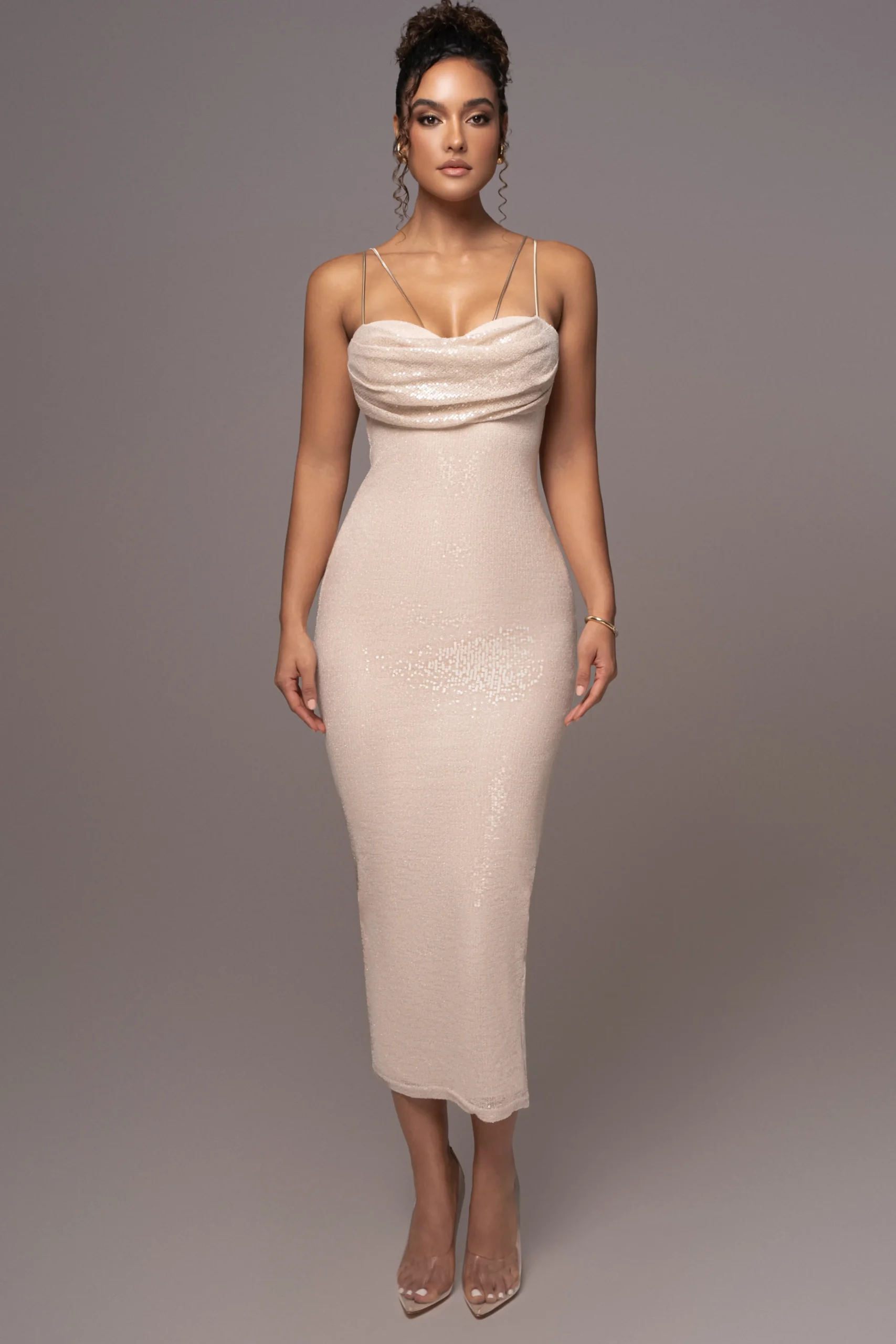 beige_sequin_visions_of_y_0.webp JLUXLABEL Beige Sequin Visions Of You Midi Dress