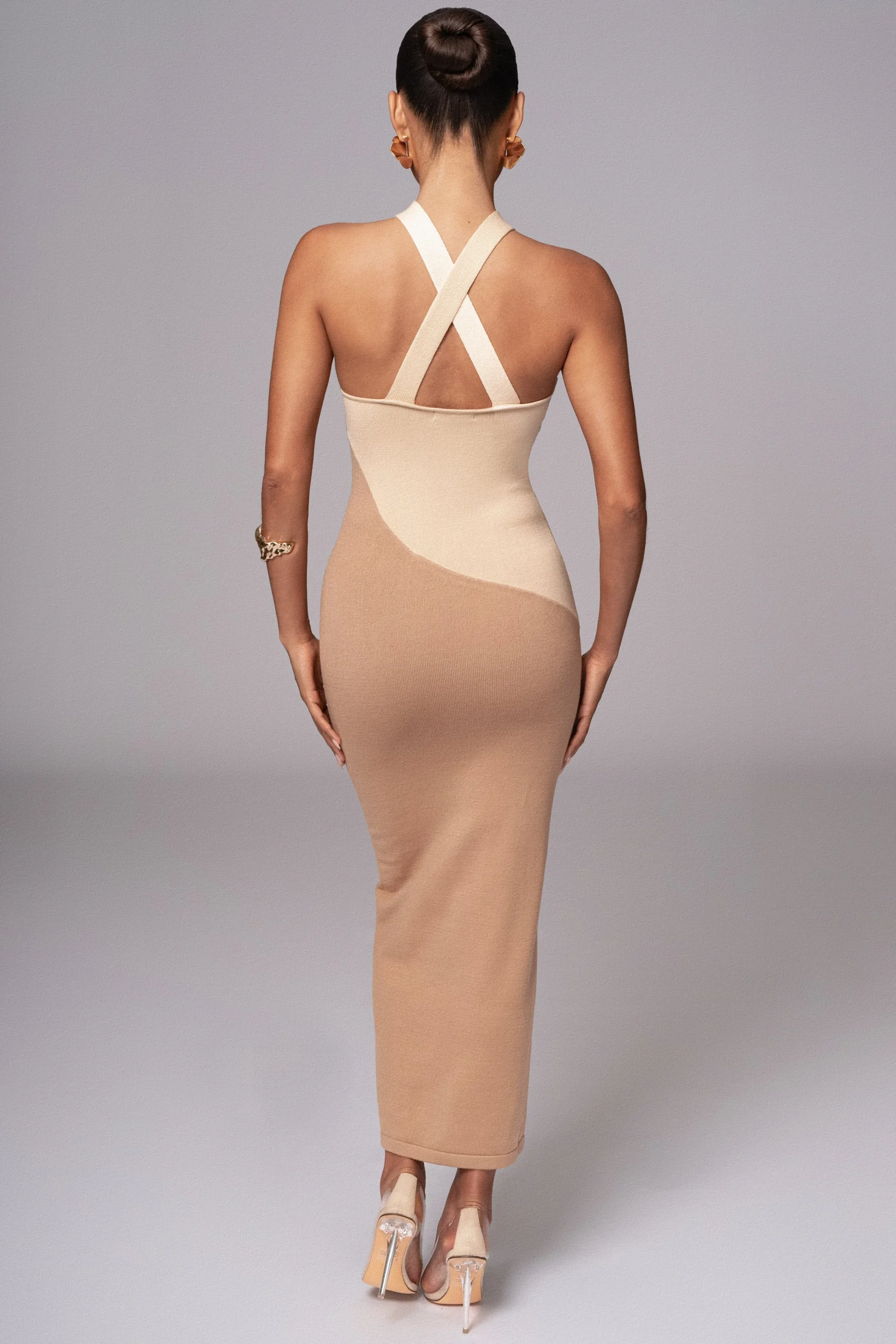 beige_steph_halter_maxi_d_7.webp JLUXLABEL Beige Steph Halter Maxi Dress