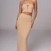 JLUXLABEL Beige Summer Horizon Skirt Set