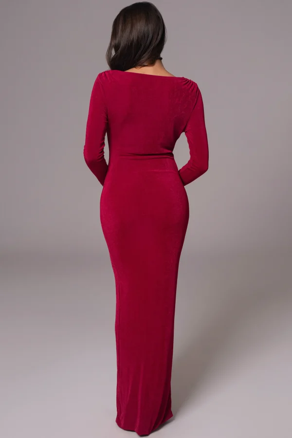 JLUXLABEL Berry/Mauve Ashton Reversible Maxi Dress