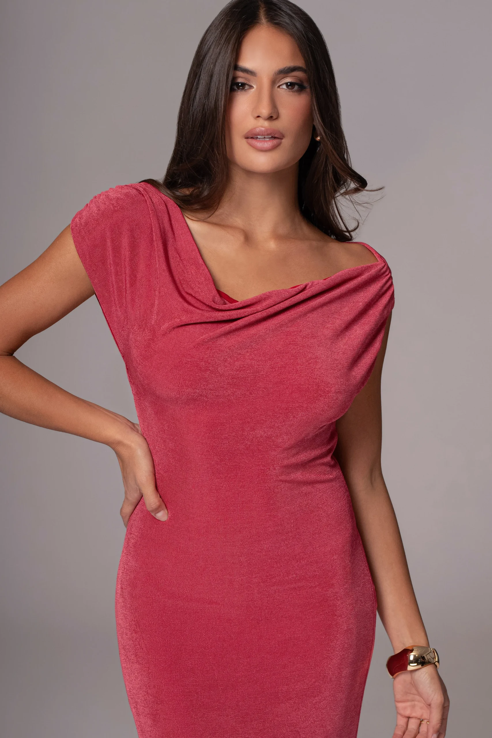 berryred_classic_elegance_5.webp JLUXLABEL Berry/Red Classic Elegance Reversible Maxi Dress