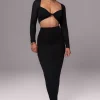 JLUXLABEL Black All About You Skirt Set