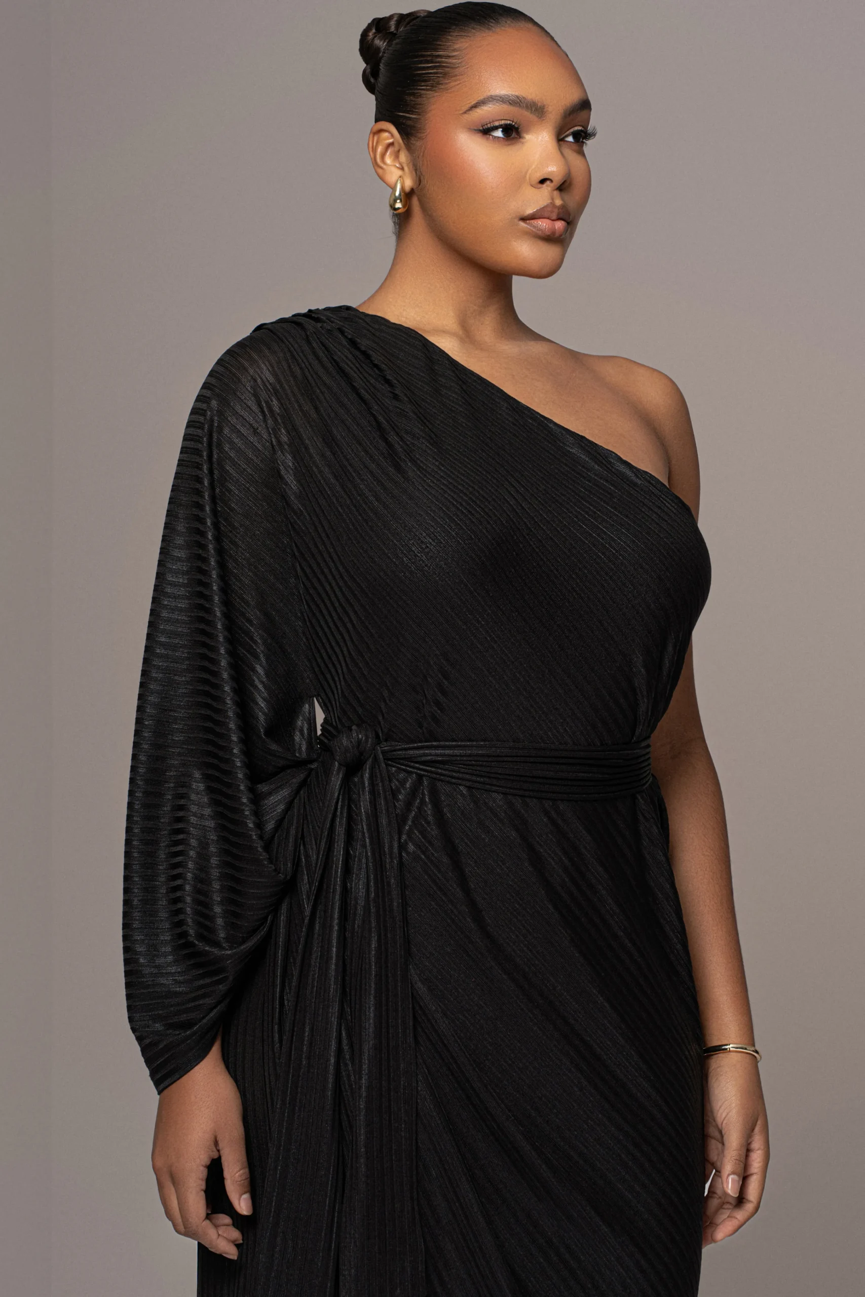 black_amina_metallic_maxi_2.webp JLUXLABEL Black Amina Metallic Maxi Dress