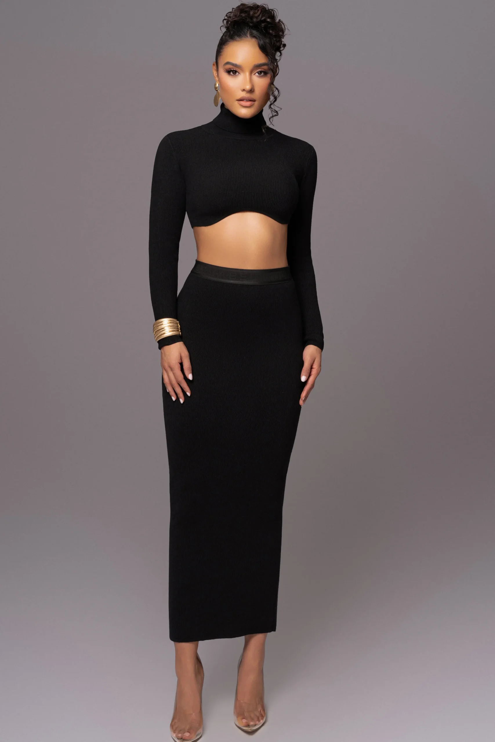 black_anise_ribbed_skirt__5.webp JLUXLABEL Black Anise Ribbed Skirt Set