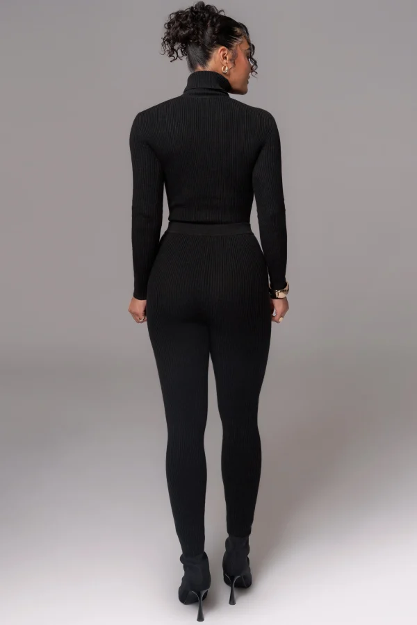 JLUXLABEL Black Arlett Turtleneck Bodysuit