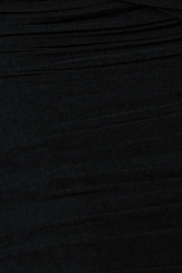 JLUXLABEL Black Aura Shimmer Midi Dress