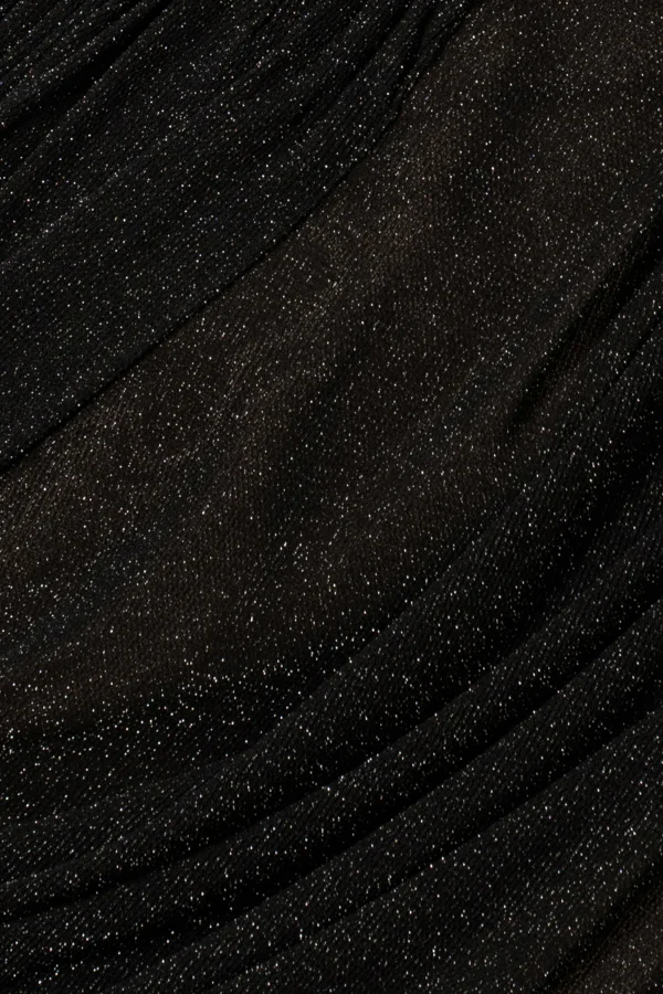 JLUXLABEL Black Aura Shimmer Midi Dress