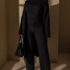 JLUXLABEL Black Back In Business Knit Trousers