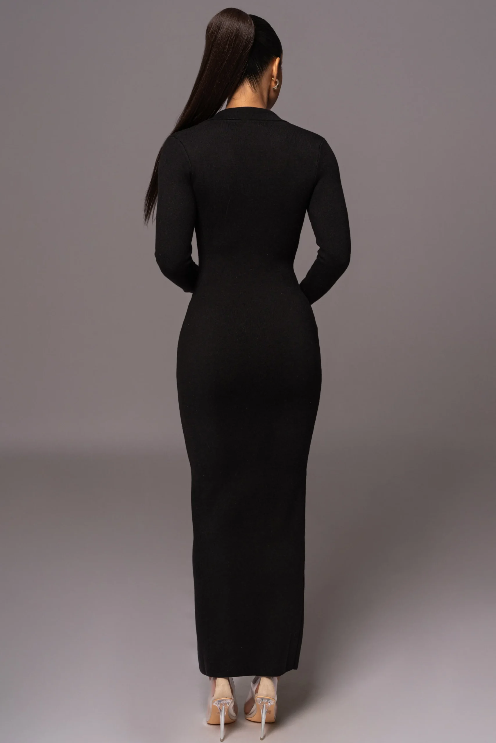 black_bellinda_collar_max_6.webp JLUXLABEL Black Bellinda Collar Maxi Dress
