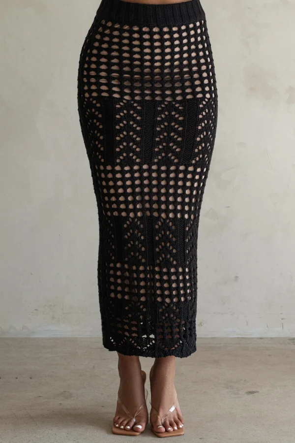 JLUXLABEL Black Caribbean Skies Skirt Set