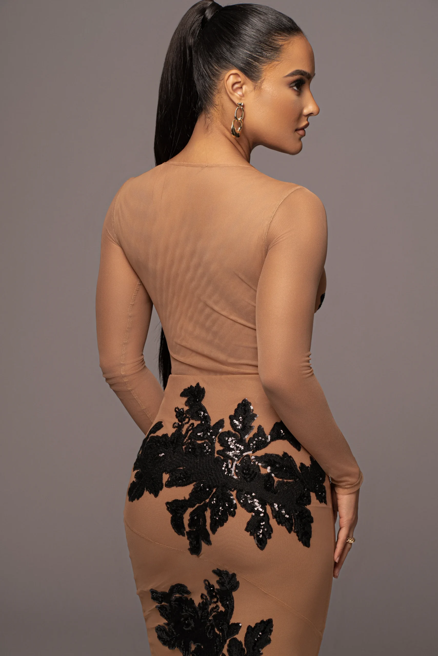 black_charmed_embroidered_15.webp JLUXLABEL Black Charmed Embroidered Mesh Bodysuit
