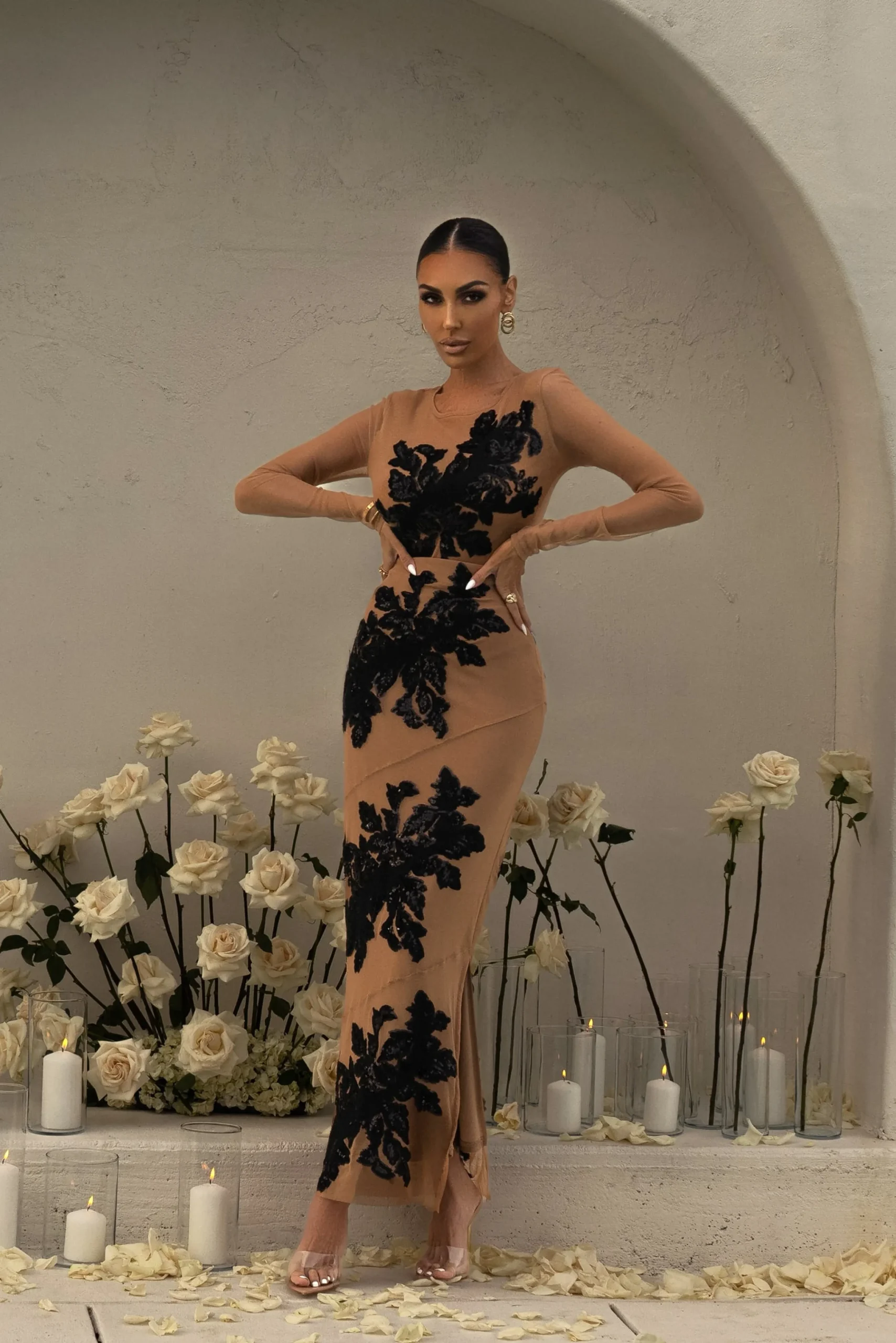 black_charmed_embroidered_6.webp JLUXLABEL Black Charmed Embroidered Mesh Bodysuit