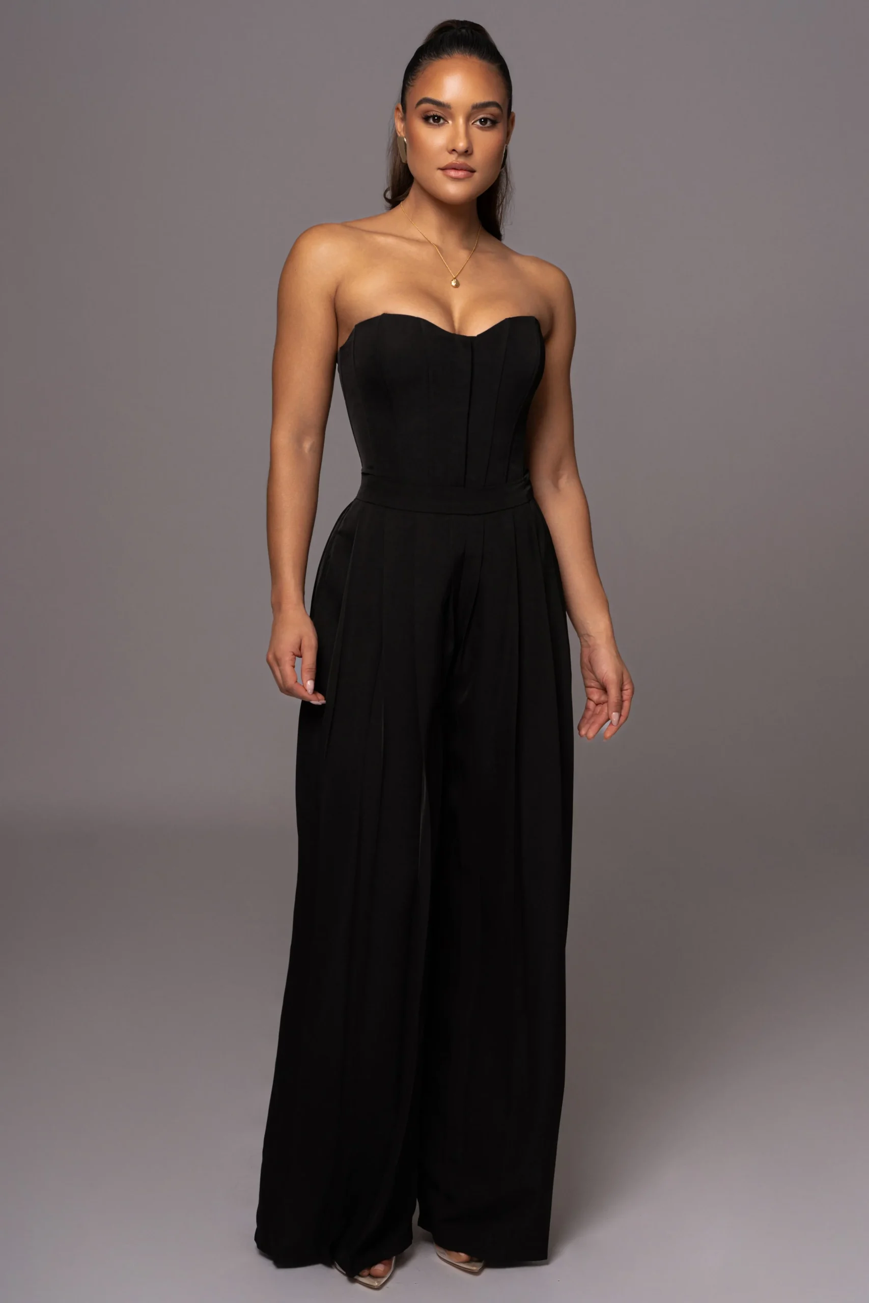 black_clara_wide_leg_plea_3.webp JLUXLABEL Black Clara Wide Leg Pleated Trousers