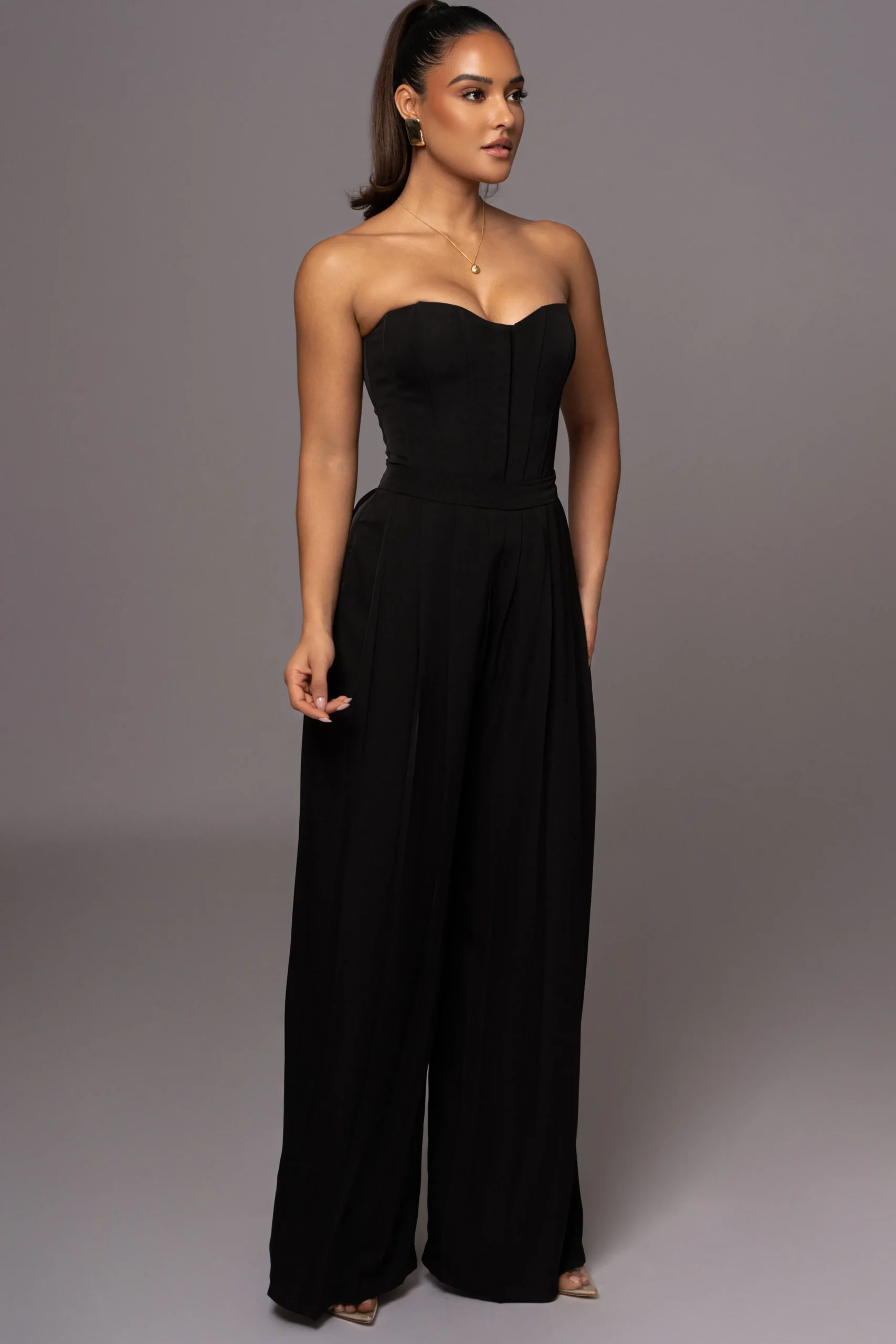 black_clara_wide_leg_plea_4.webp JLUXLABEL Black Clara Wide Leg Pleated Trousers