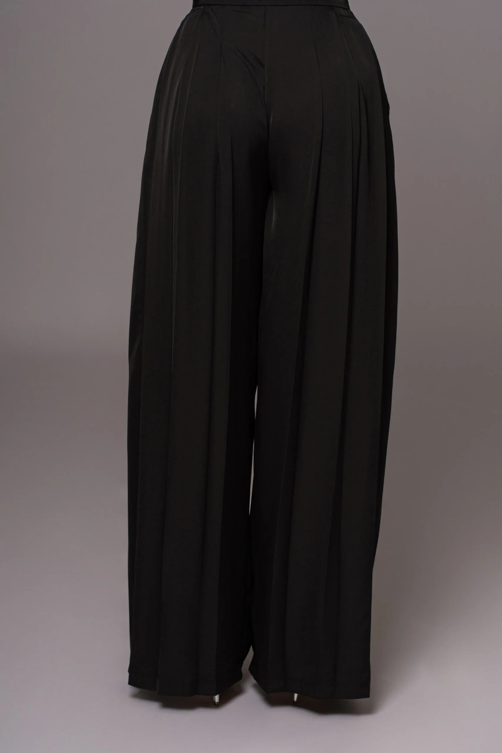 black_clara_wide_leg_plea_7.webp JLUXLABEL Black Clara Wide Leg Pleated Trousers