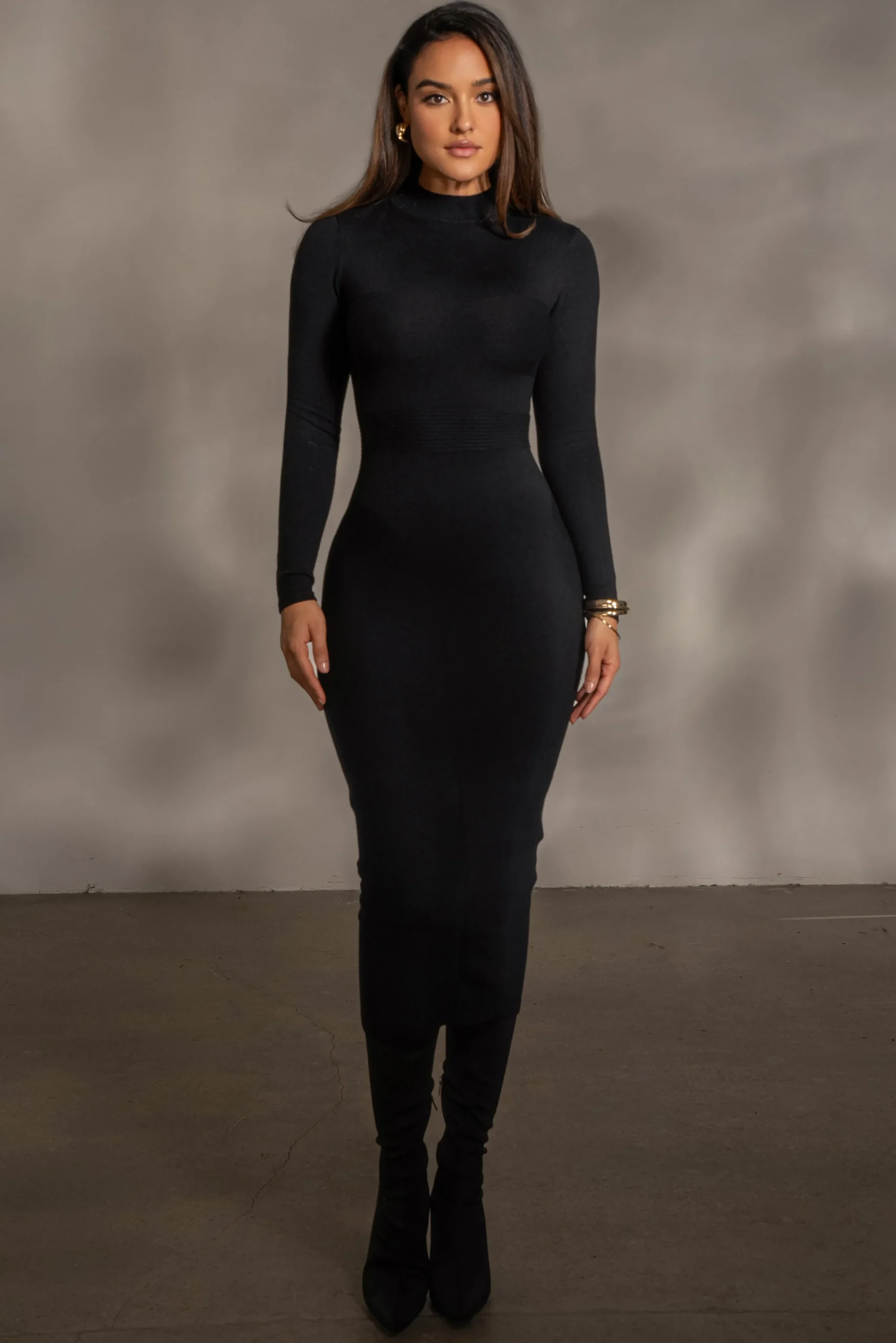 black_dakotah_midi_dress_0.webp JLUXLABEL Black Dakotah Midi Dress