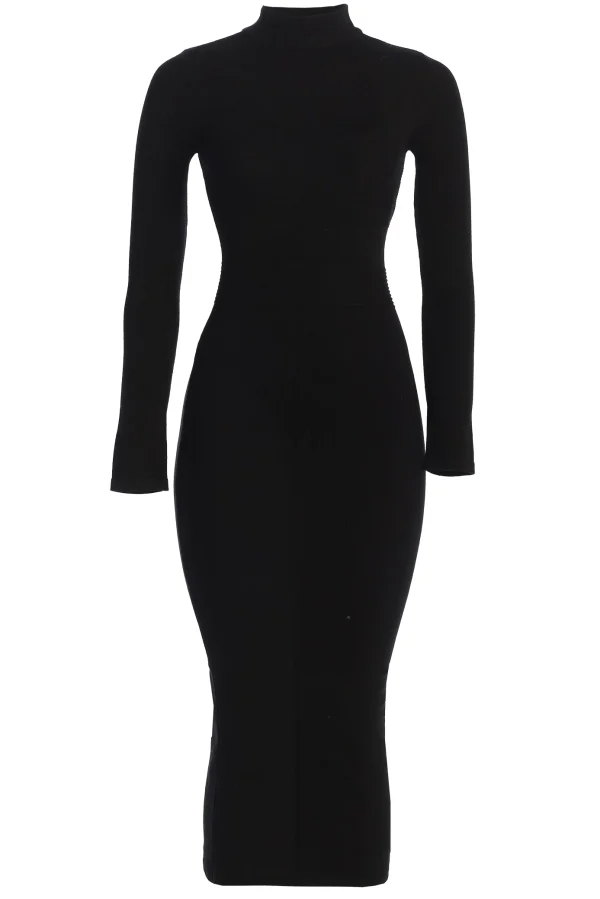 JLUXLABEL Black Dakotah Midi Dress