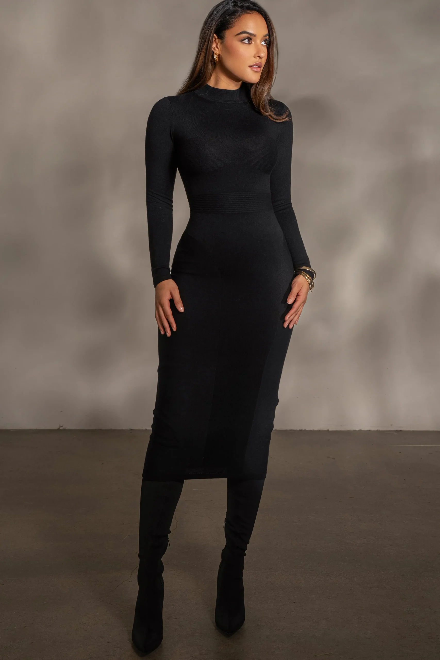 black_dakotah_midi_dress_2.webp JLUXLABEL Black Dakotah Midi Dress