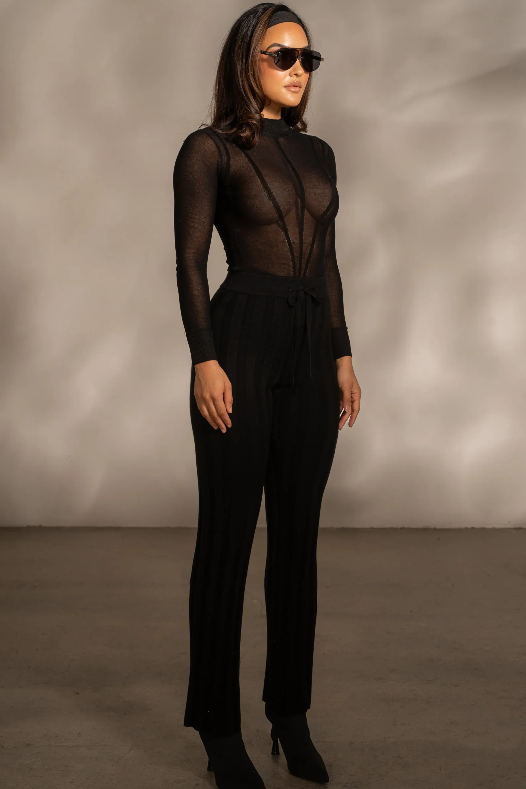 black_darcey_ribbed_pants_4.webp JLUXLABEL Black Darcey Ribbed Pants