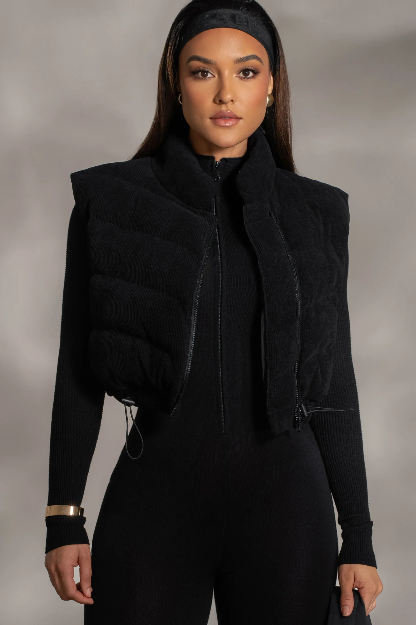 black_delma_ribbed_puffer_3.webp JLUXLABEL Black Delma Ribbed Puffer Vest