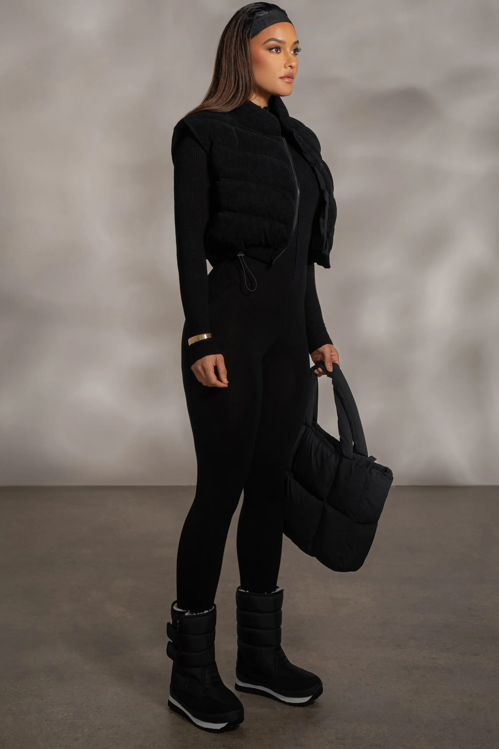 black_delma_ribbed_puffer_7.webp JLUXLABEL Black Delma Ribbed Puffer Vest