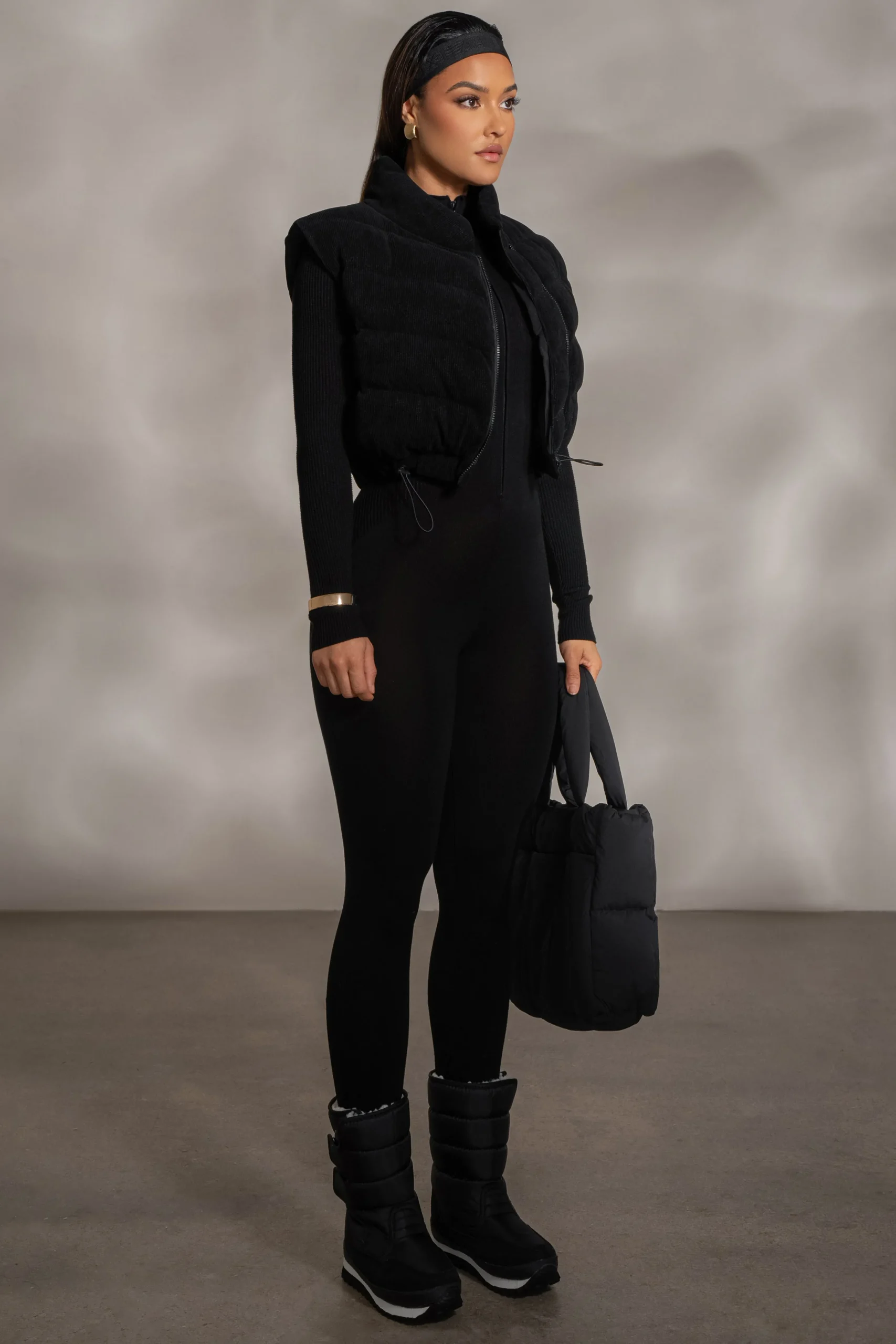 black_delma_ribbed_puffer_8.webp JLUXLABEL Black Delma Ribbed Puffer Vest