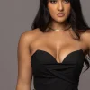 JLUXLABEL Black Falling For You Corset