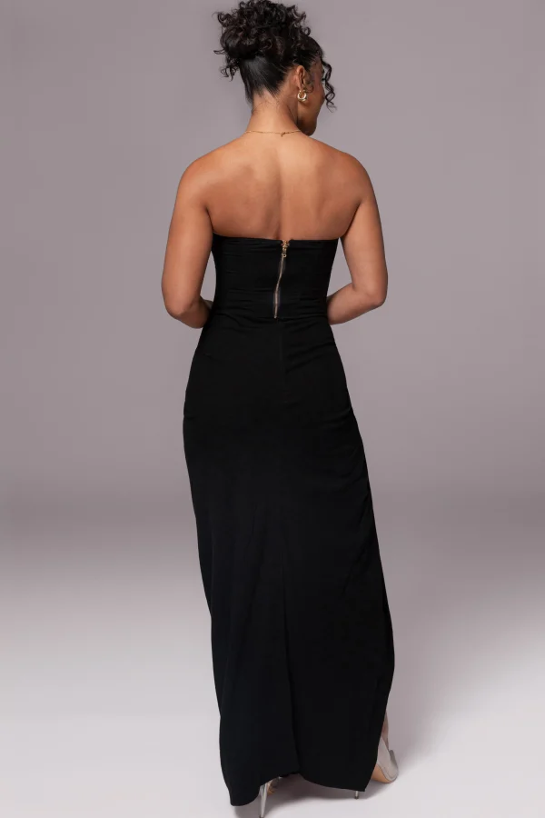 JLUXLABEL Black Fenix Reversible Linen Corset