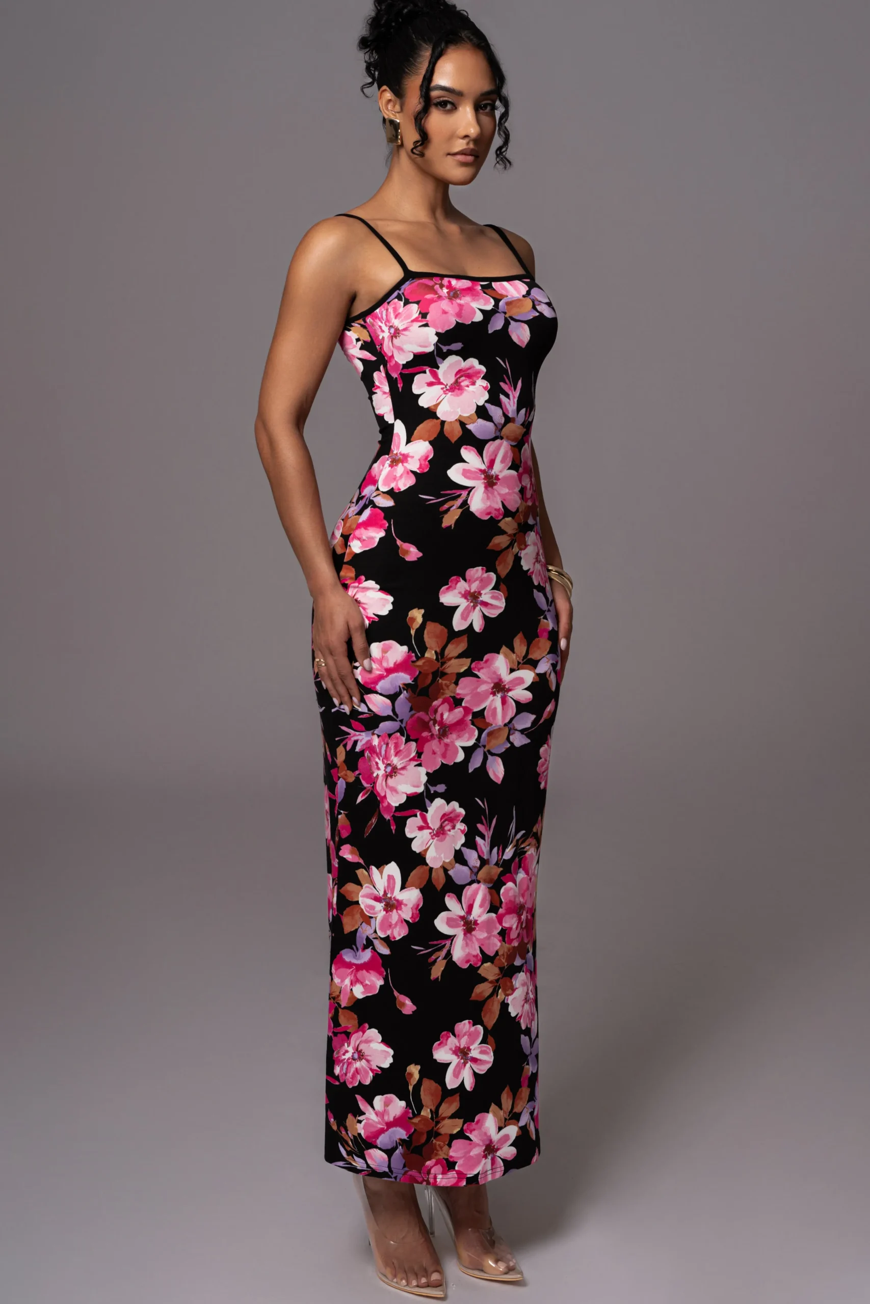 black_floral_smooth_simpl_1.webp JLUXLABEL Black Floral Smooth Simplicity Maxi Dress