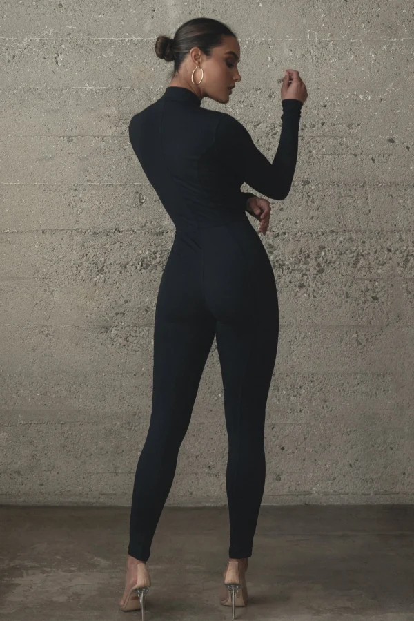 JLUXLABEL Black Galilea High Neck Jumpsuit